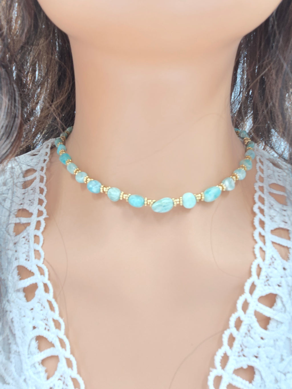 Collier CASSANDRE - Pierres Naturelles Enfilées | Or et Âme Bijoux