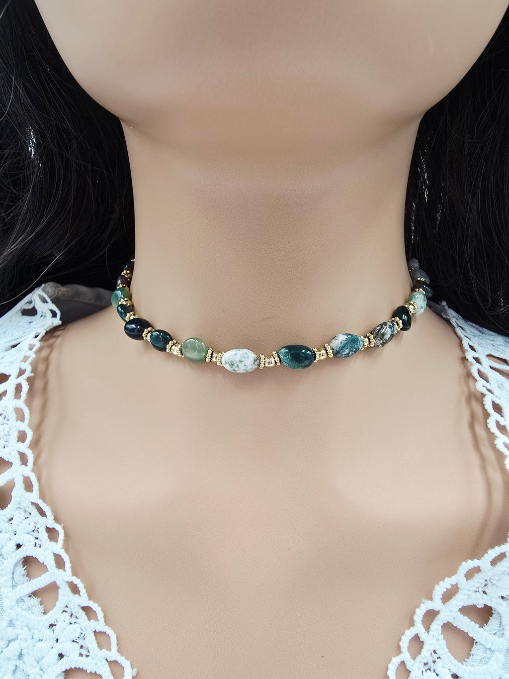 Parure CASSANDRE – Collier, Bracelet & Boucles d'Oreilles | Pierres Naturelles