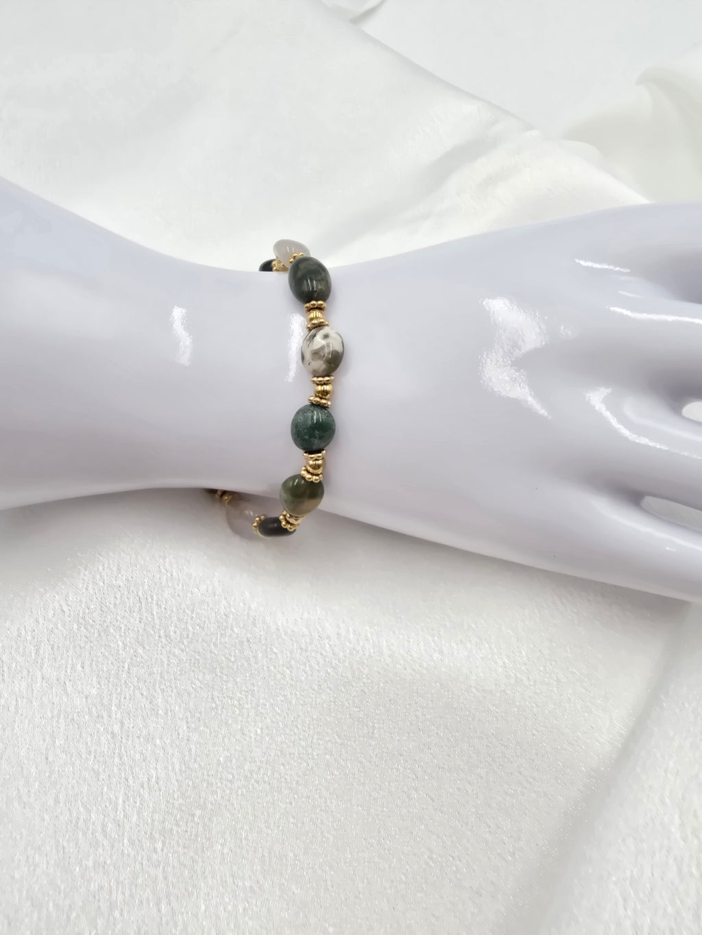 Bracelet CASSANDRE - Pierres Naturelles Enfilées | Or et Âme Bijoux