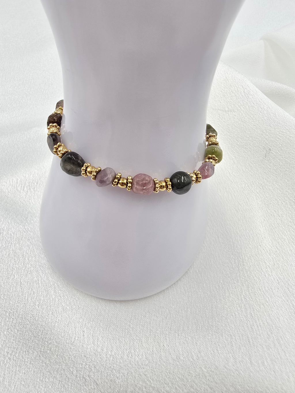 Bracelet CASSANDRE - Pierres Naturelles Enfilées | Or et Âme Bijoux