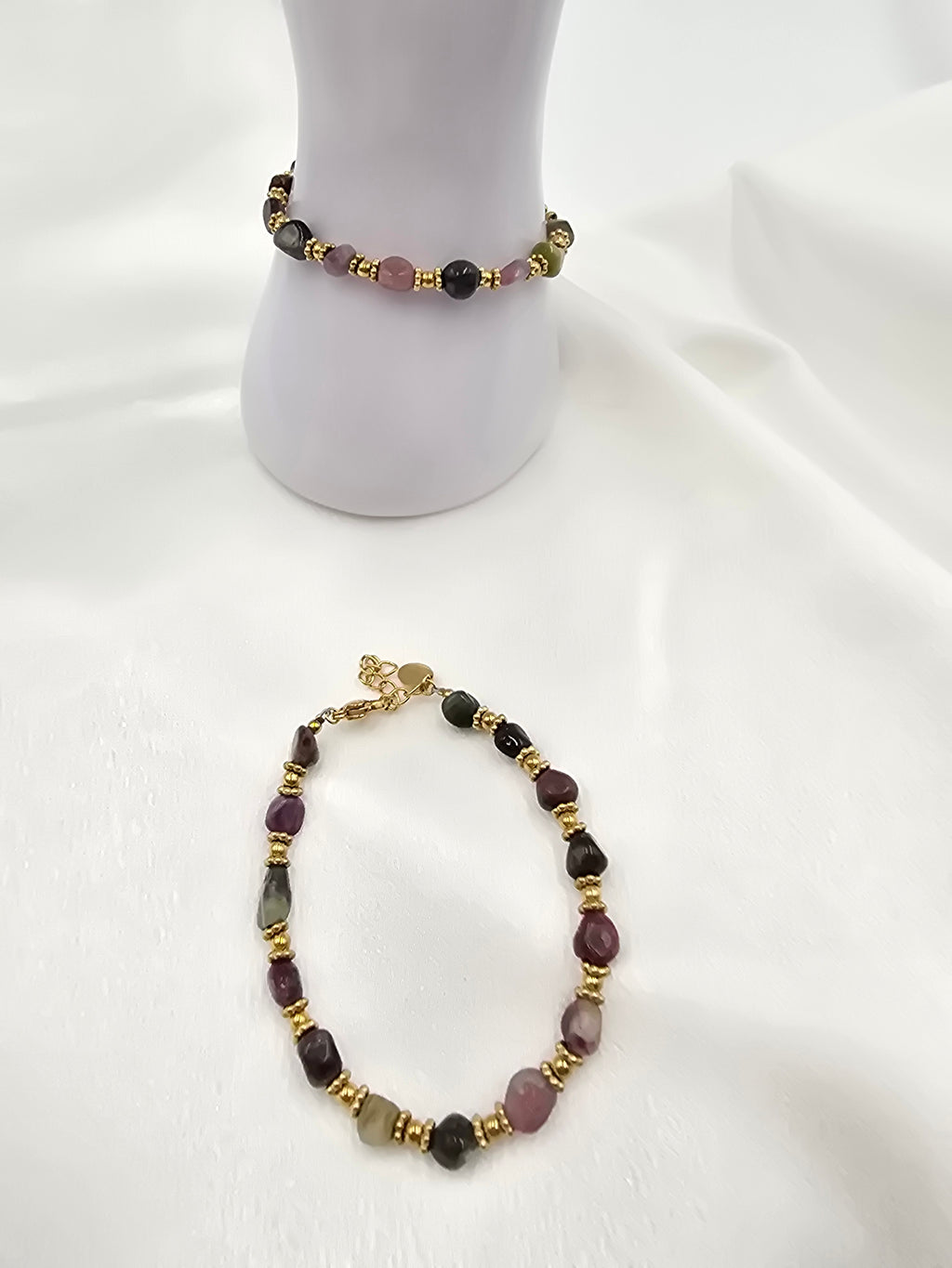 Bracelet CASSANDRE - Pierres Naturelles Enfilées | Or et Âme Bijoux