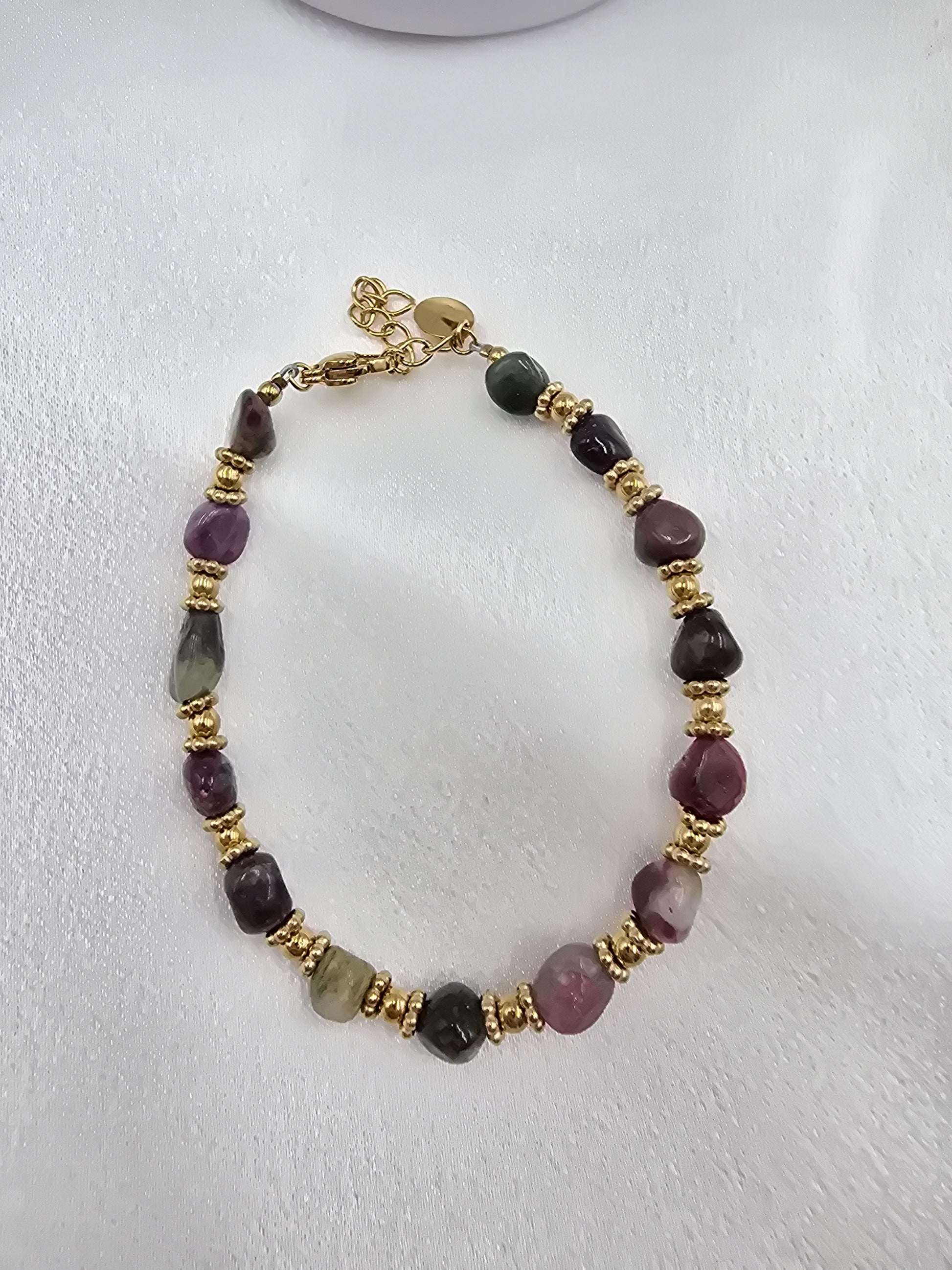 Bracelet CASSANDRE Pierres Naturelles Enfilées | Or et Âme Bijoux