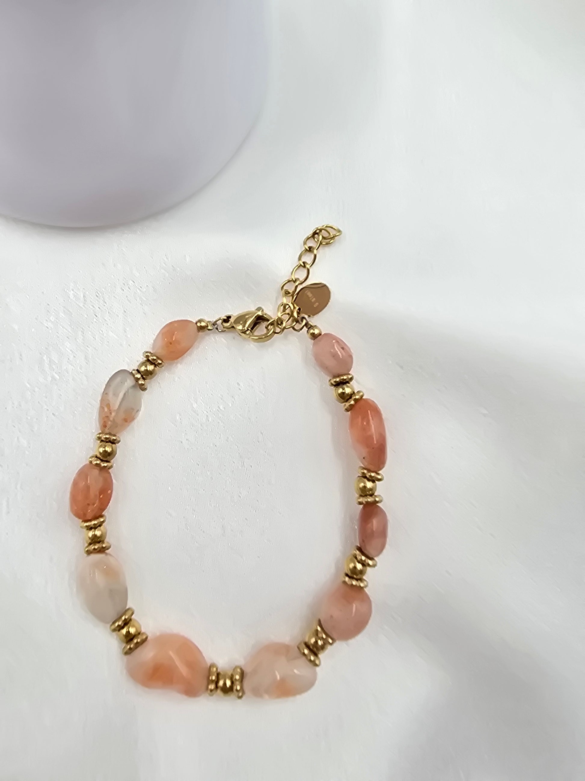 Bracelet CASSANDRE Pierres Naturelles Enfilées | Or et Âme Bijoux