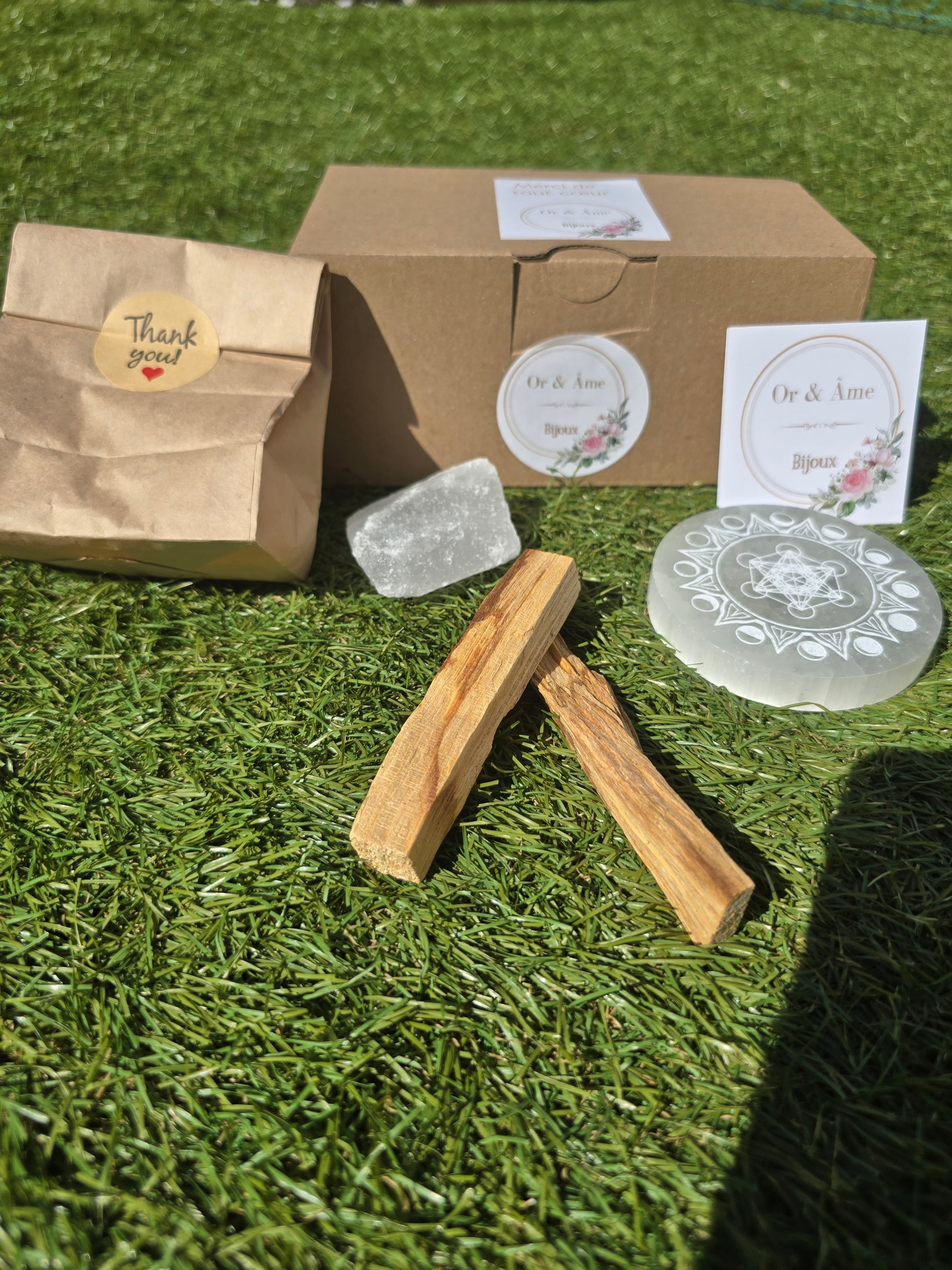 Kit Purification & Rechargement – Plaque de Sélénite & Essentiels Purificateurs