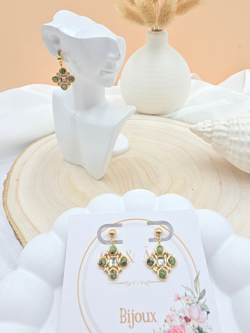 Boucles d'Oreilles Tedy – Pierres Naturelles