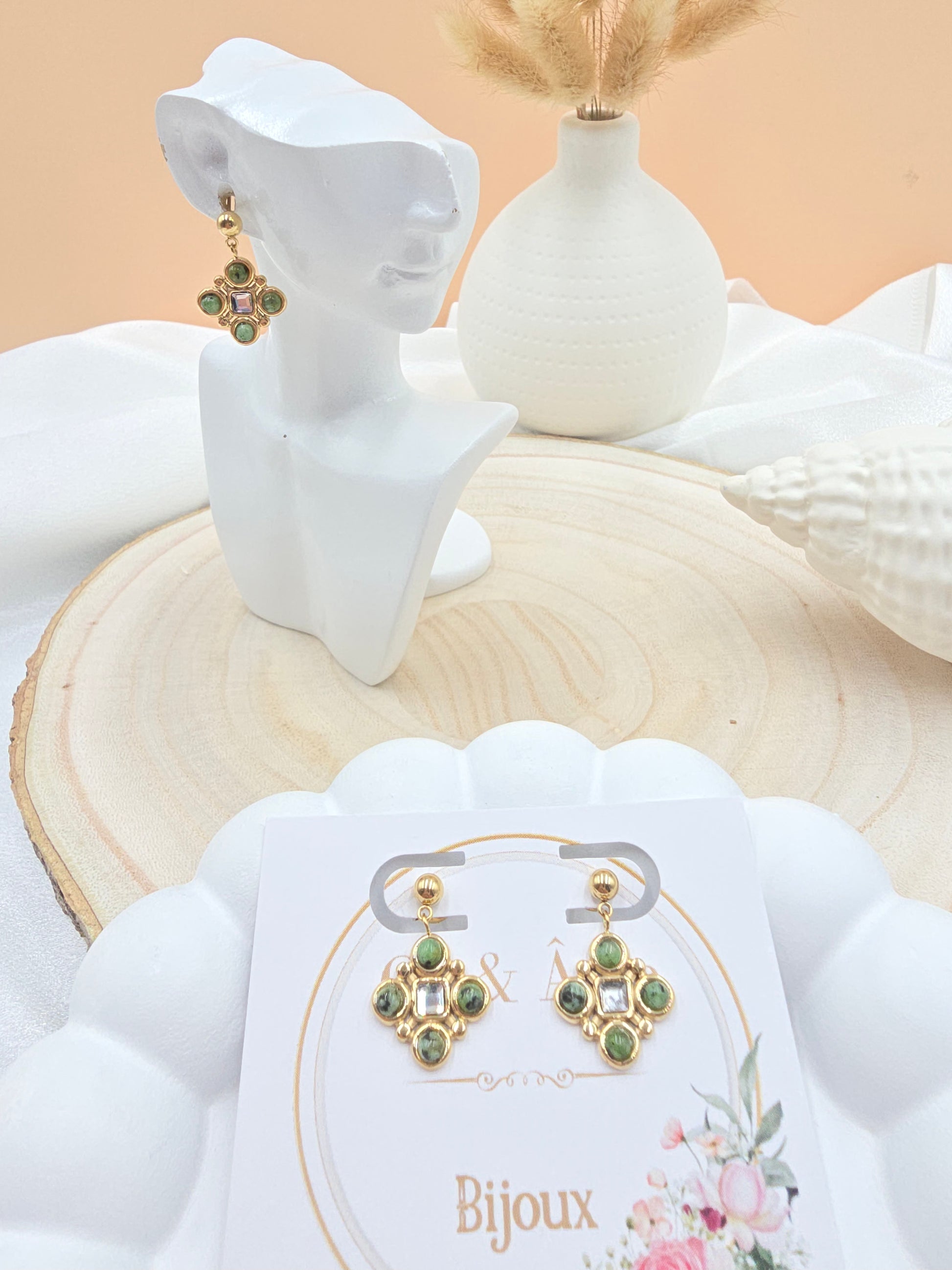 Boucles d'Oreilles Tedy – Pierres Naturelles