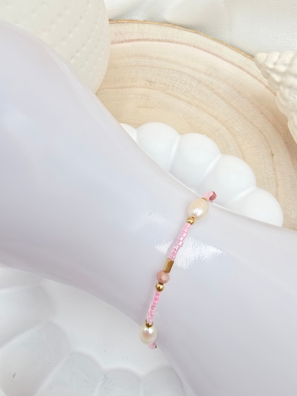 Bracelet LOLA | Perles d'Eau Douce & Pierres Naturelles | Or et Âme Bijoux