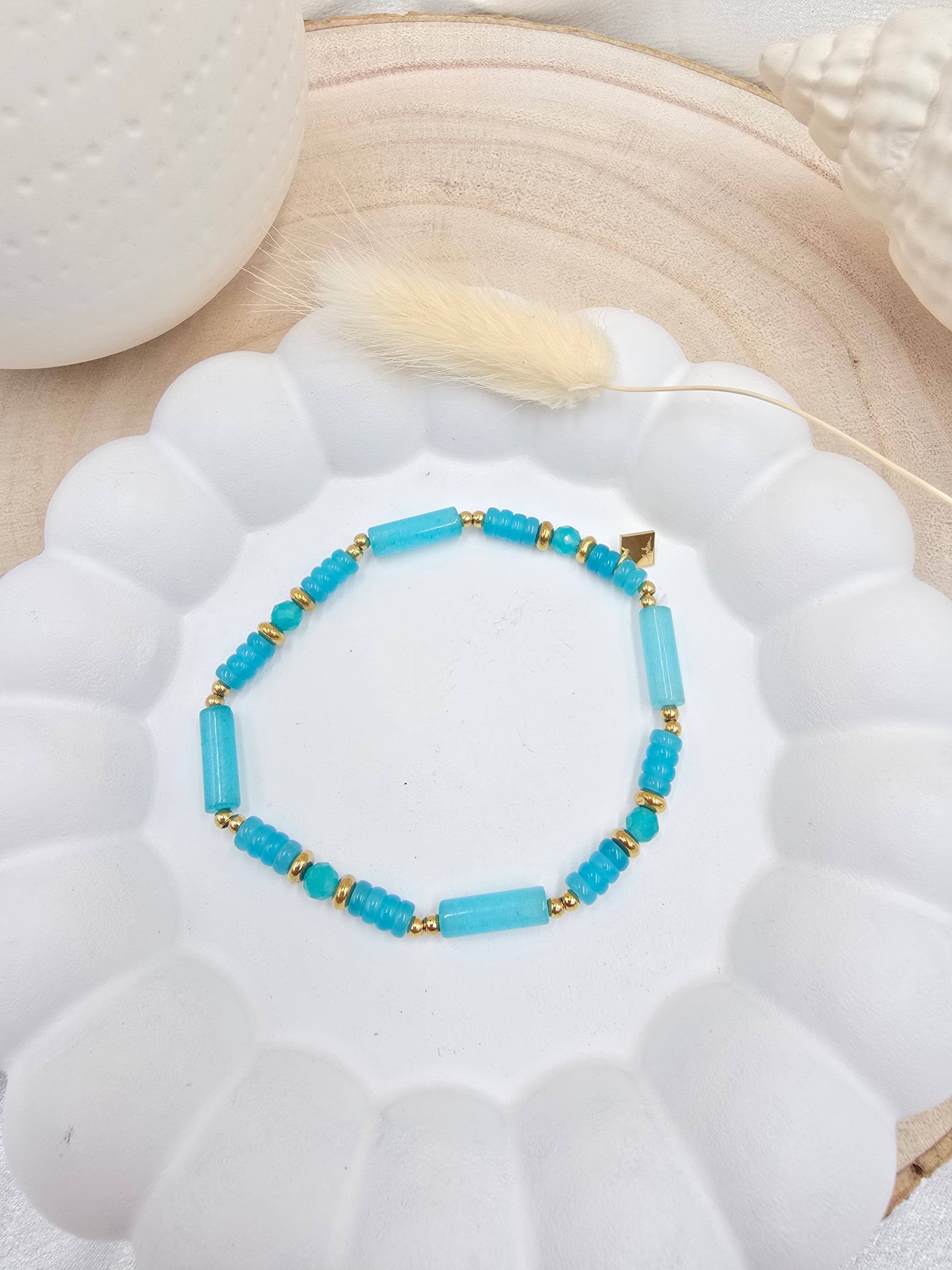 Bracelet Méril – Pierres Naturelles Bleues
