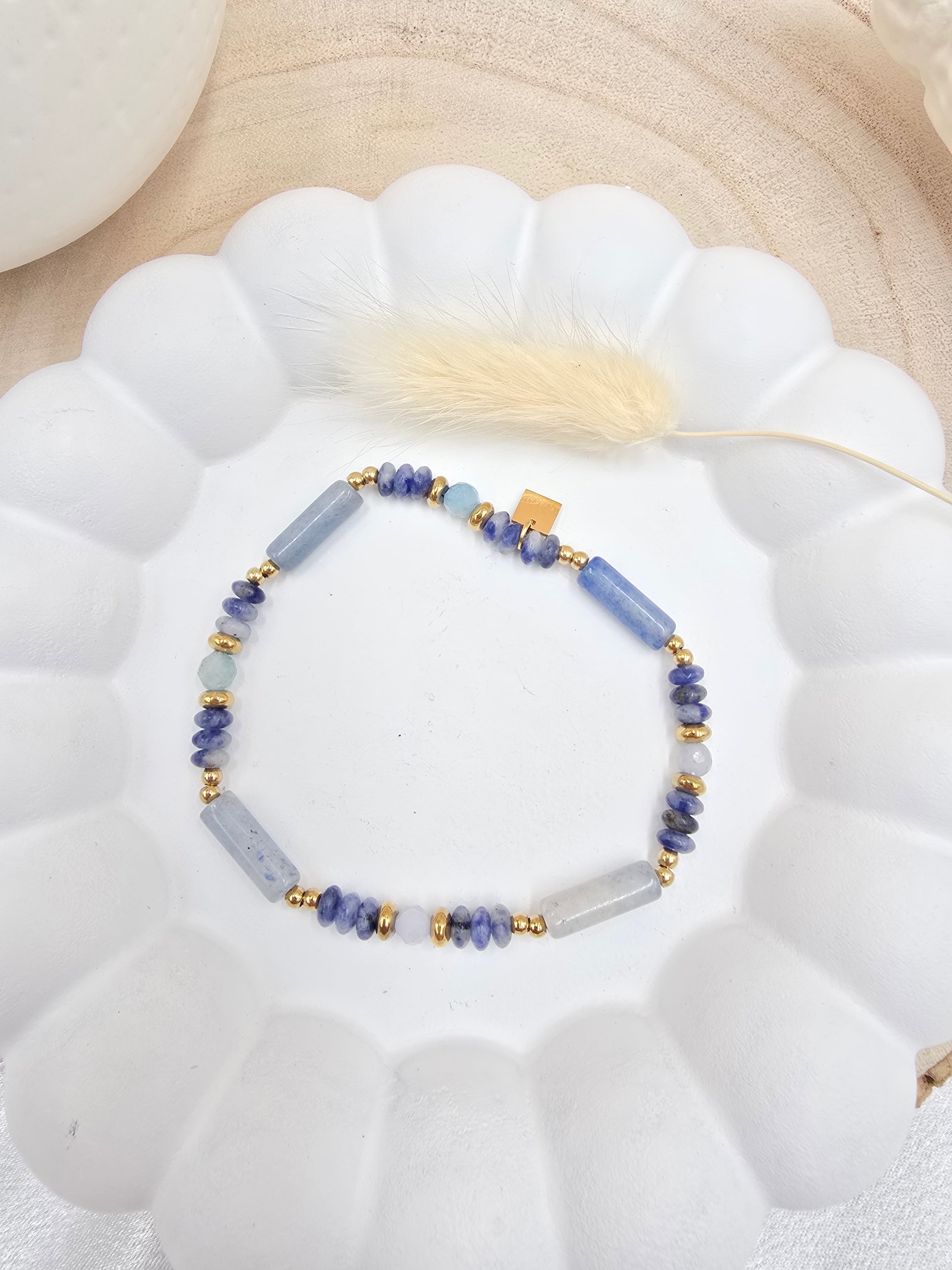 Bracelet Méril – Pierres Naturelles Bleues