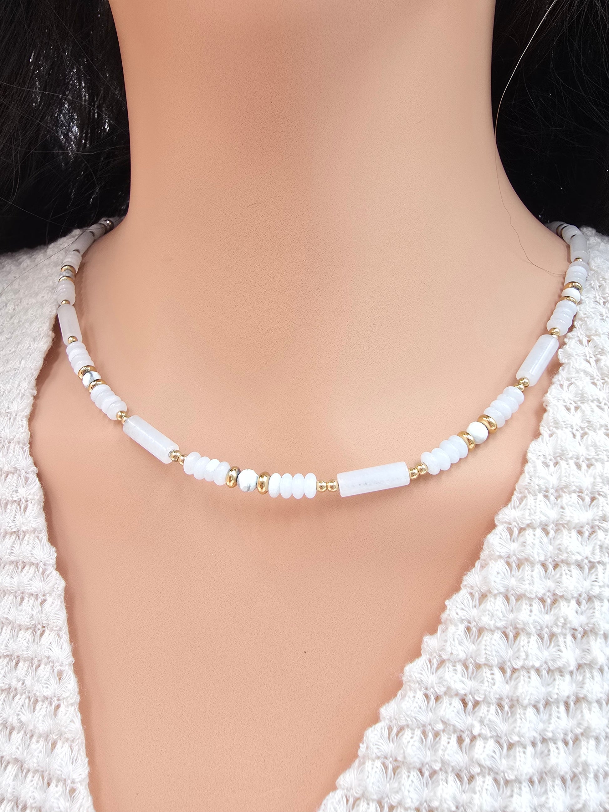 Collier Méril – Pierres Naturelles