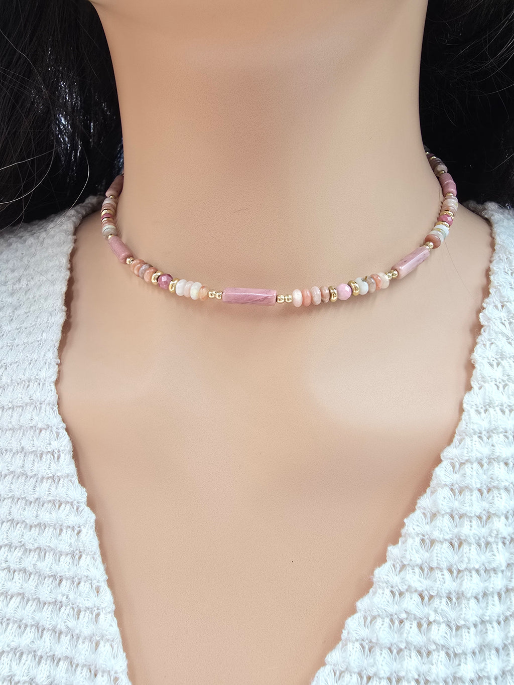 Collier Méril – Pierres Naturelles