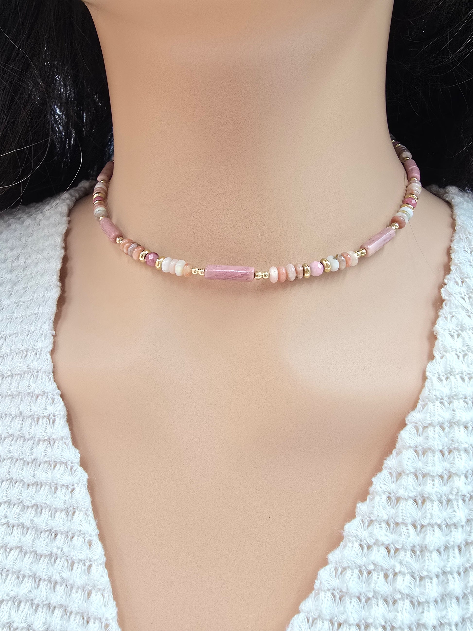 Collier Méril – Pierres Naturelles