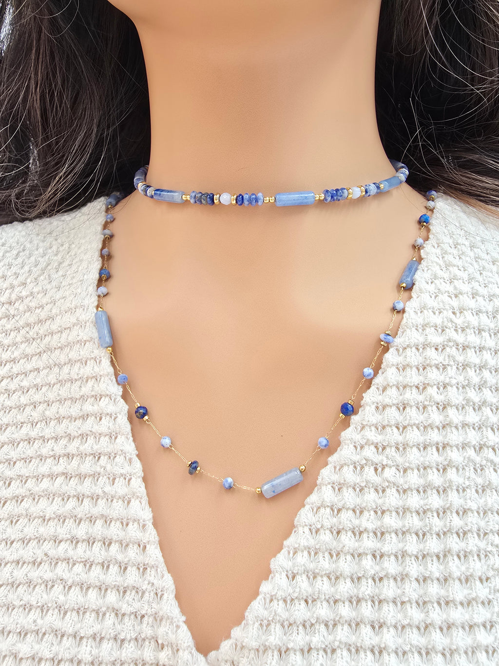Collier Méril – Pierres Naturelles