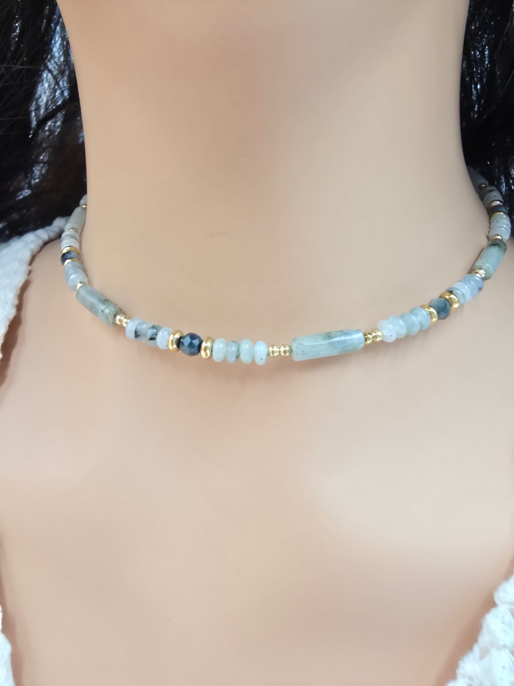 Collier Méril – Pierres Naturelles
