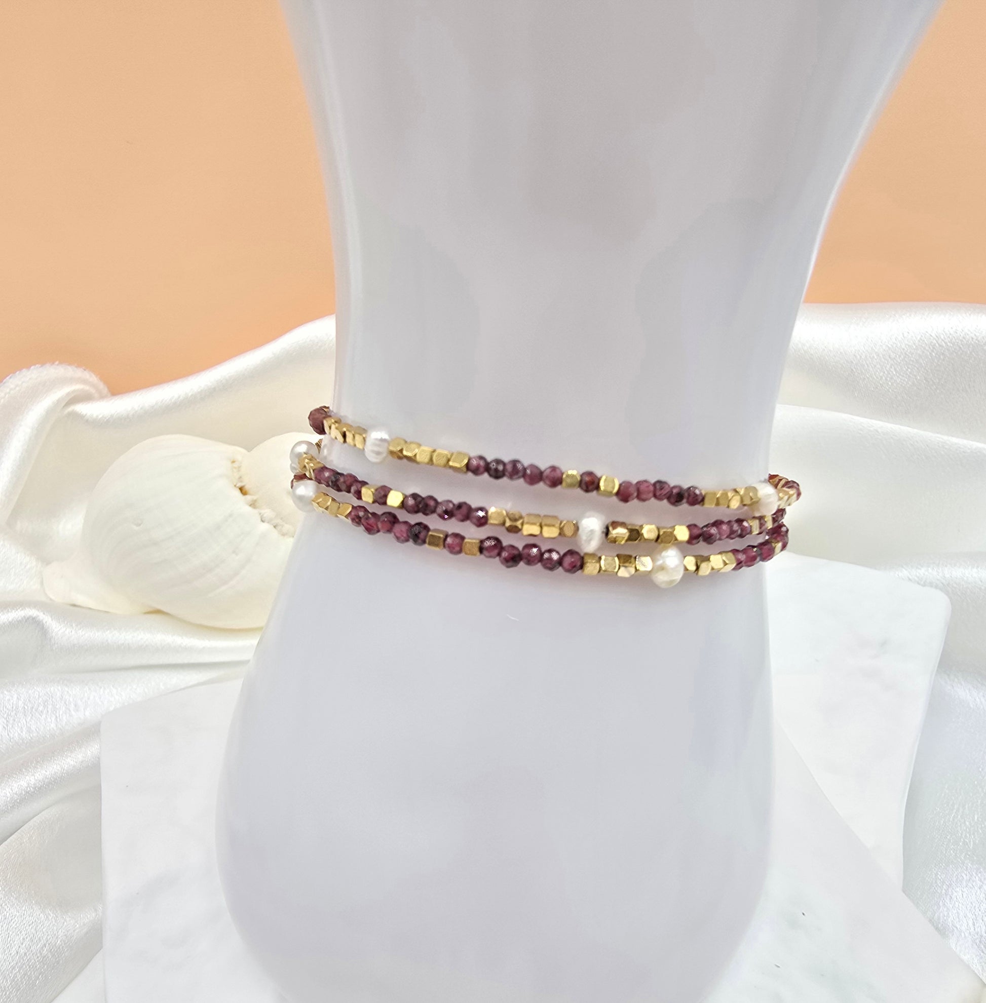 Bracelet Galice 1 – Pierres Naturelles & Perles d'Eau Douce