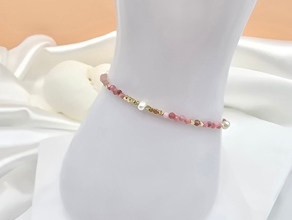 Bracelet Galice 1 – Pierres Naturelles & Perles d'Eau Douce