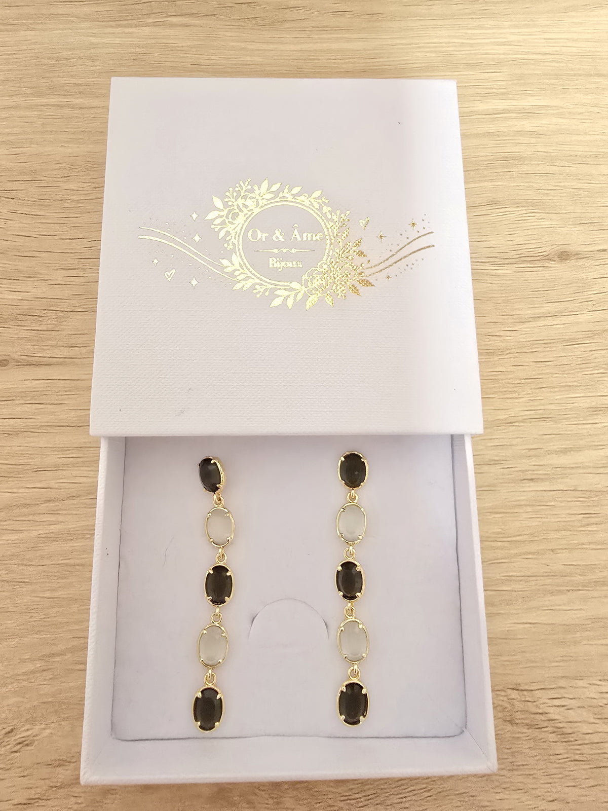 Boucles d’oreilles PAIGE – Pierres naturelles et Esprit Bohème