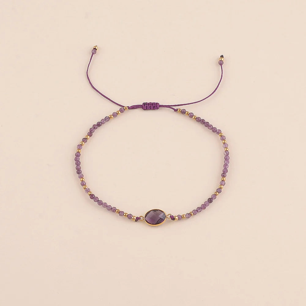 Bracelet Alix – Pierres Naturelles & Cristal Taillé