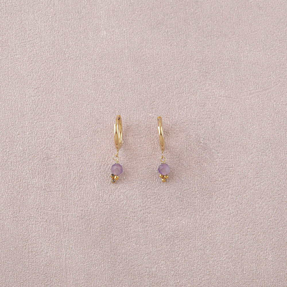 Boucles d'oreilles Créoles Maeline – Pierres Naturelles