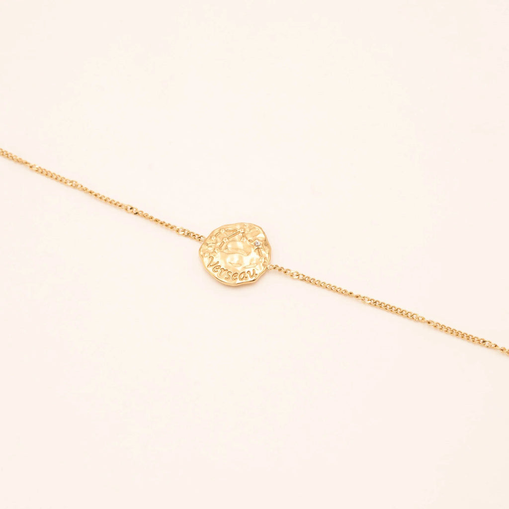 Bracelet ASTRO – Médaillon Doré en Acier Inoxydable