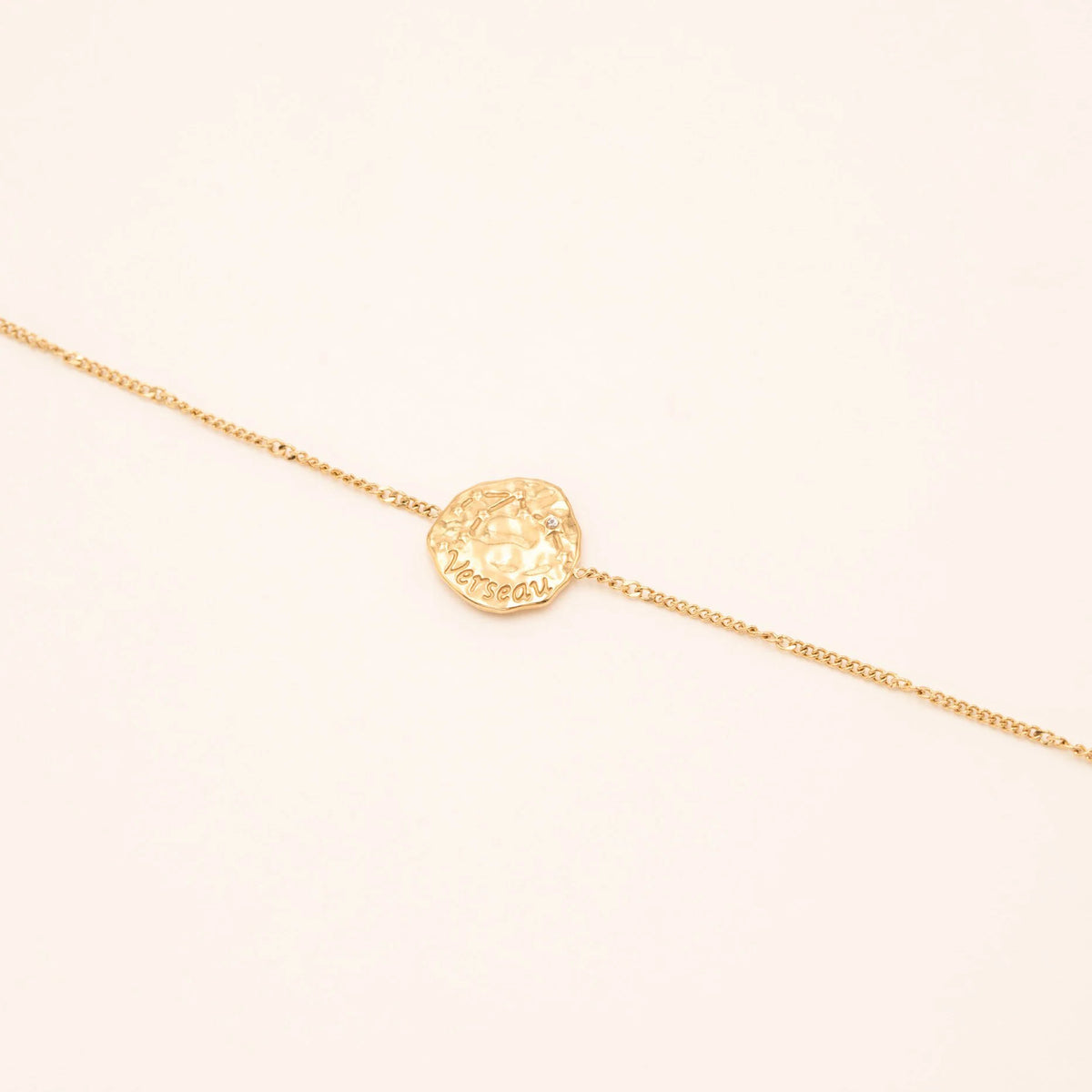 Bracelet ASTRO – Médaillon Doré en Acier Inoxydable