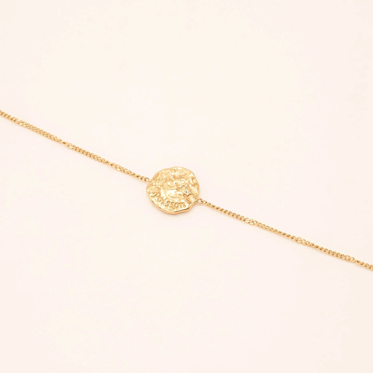 Bracelet ASTRO – Médaillon Doré en Acier Inoxydable