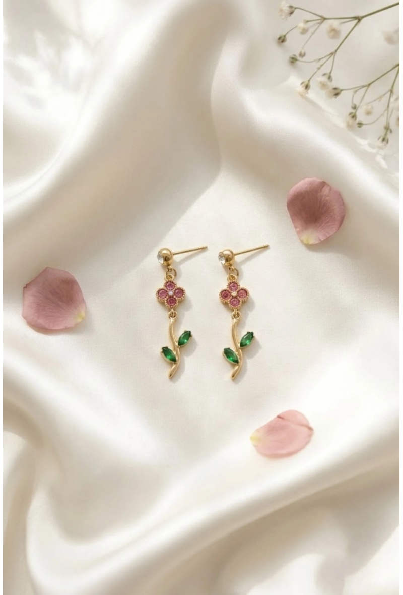 BROOKE – Boucles d’oreilles fleurs