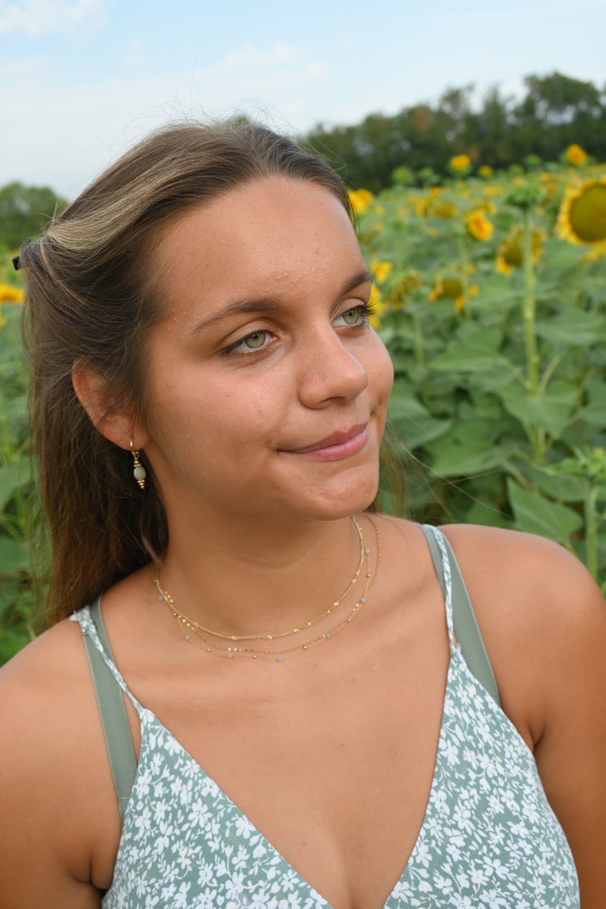 Boucles d'Oreilles LOUISE – Amazonite, Aventurine, Turquoise Africaine ou Labradorite