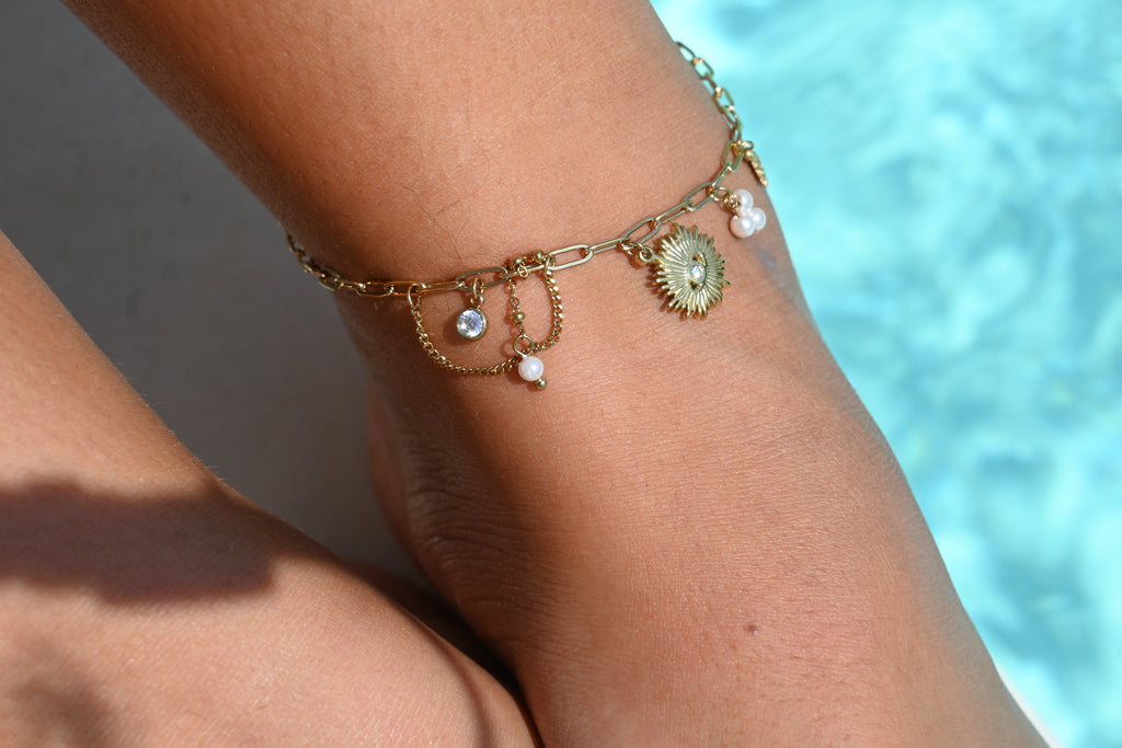 Collection Aïcha – Bracelet, Collier & Chaîne de Cheville