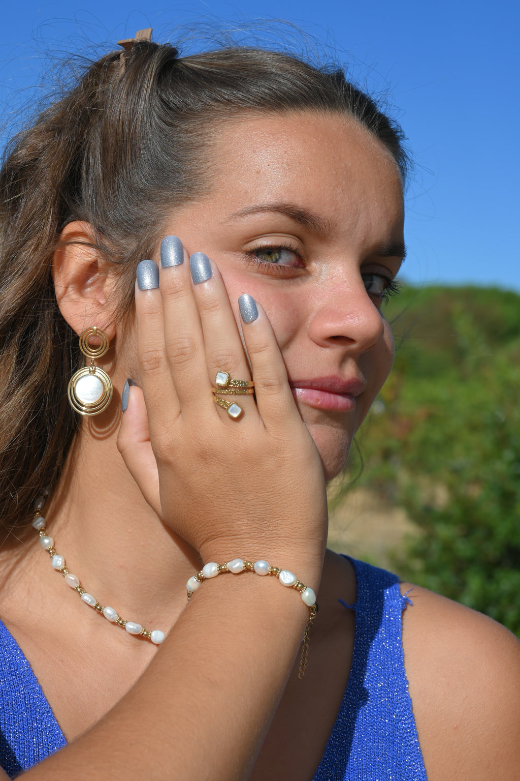 Collier CASSANDRE - Pierres Naturelles Enfilées | Or et Âme Bijoux