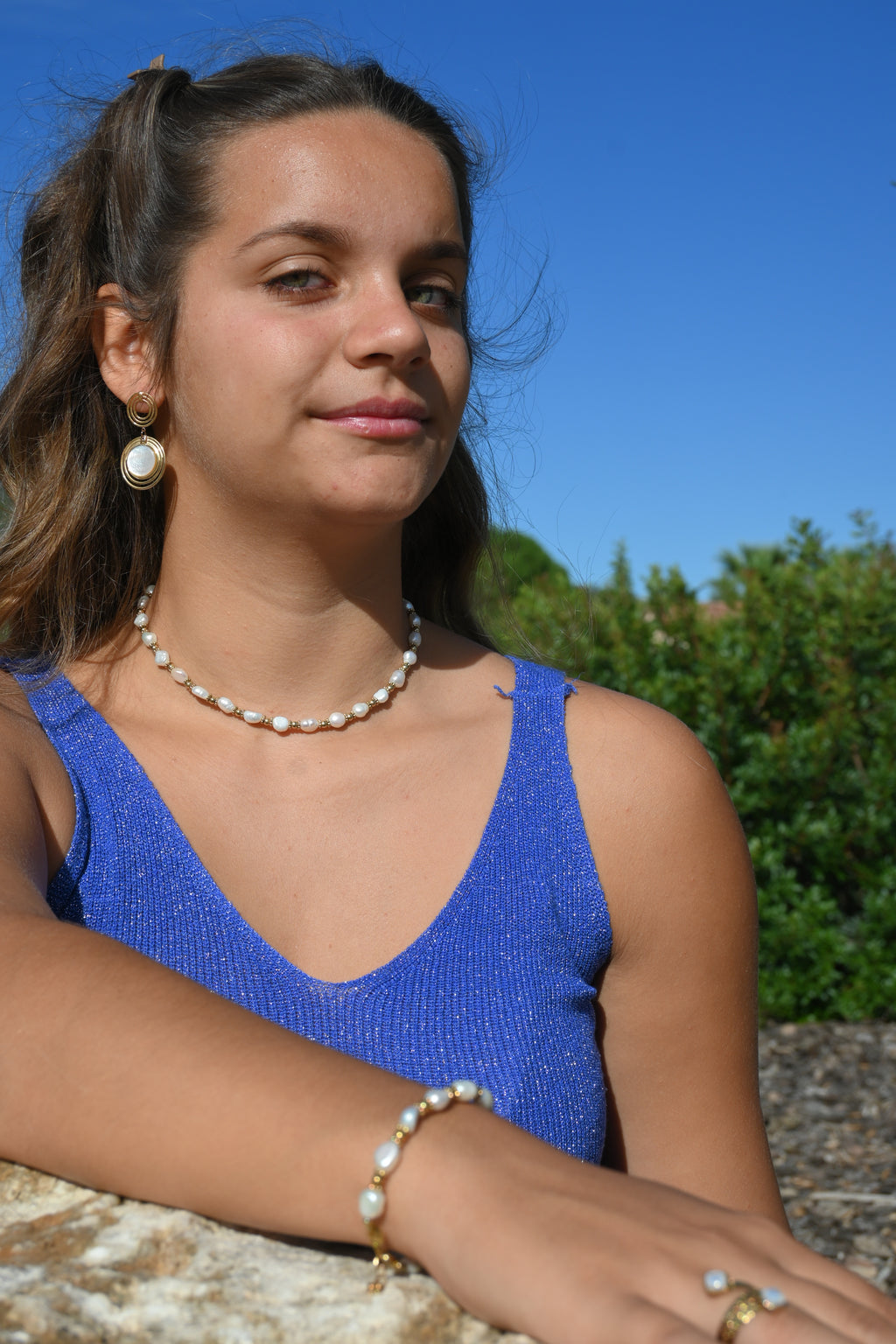 Collier CASSANDRE - Pierres Naturelles Enfilées | Or et Âme Bijoux