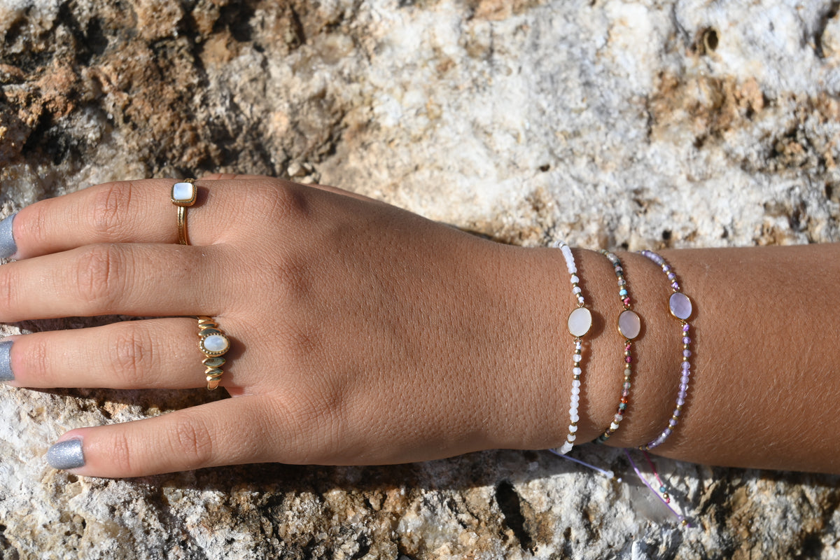 Bracelet Alix – Pierres Naturelles & Cristal Taillé