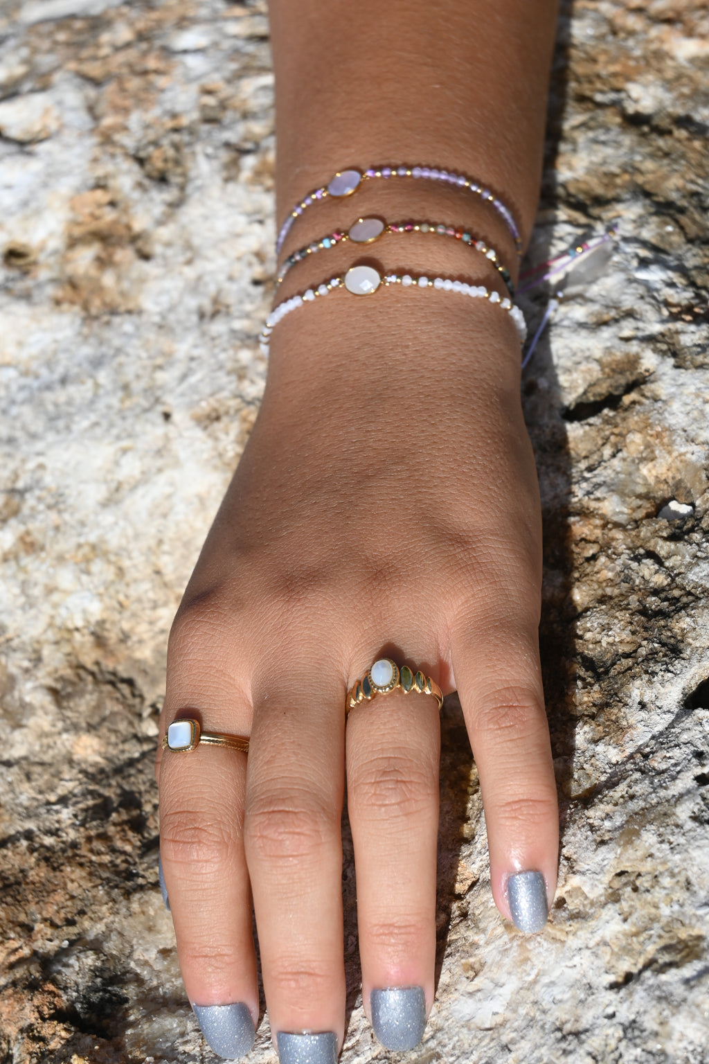 Bracelet Alix – Pierres Naturelles & Cristal Taillé