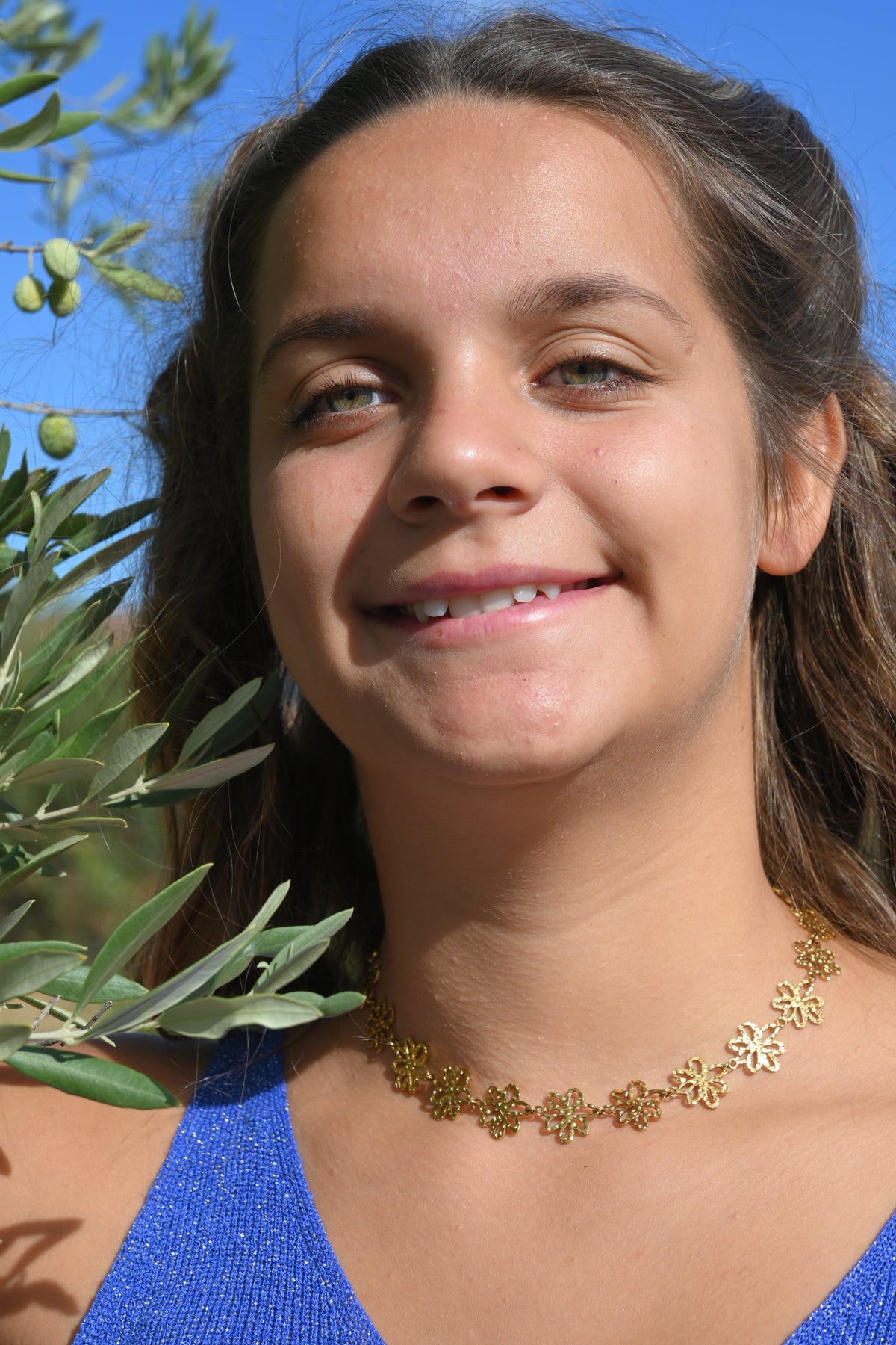 Collier ILOHA Ras de Cou Fleurs Ajourées Acier | Or et Ame Bijoux