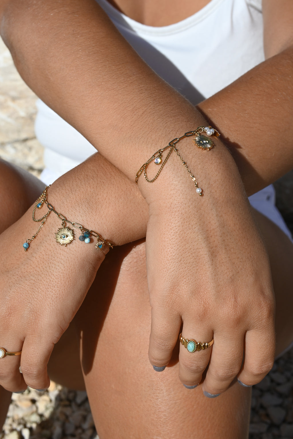 Collection Aïcha – Bracelet, Collier & Chaîne de Cheville