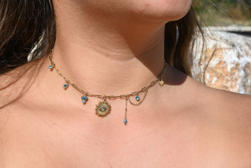 Collection Aïcha – Bracelet, Collier & Chaîne de Cheville