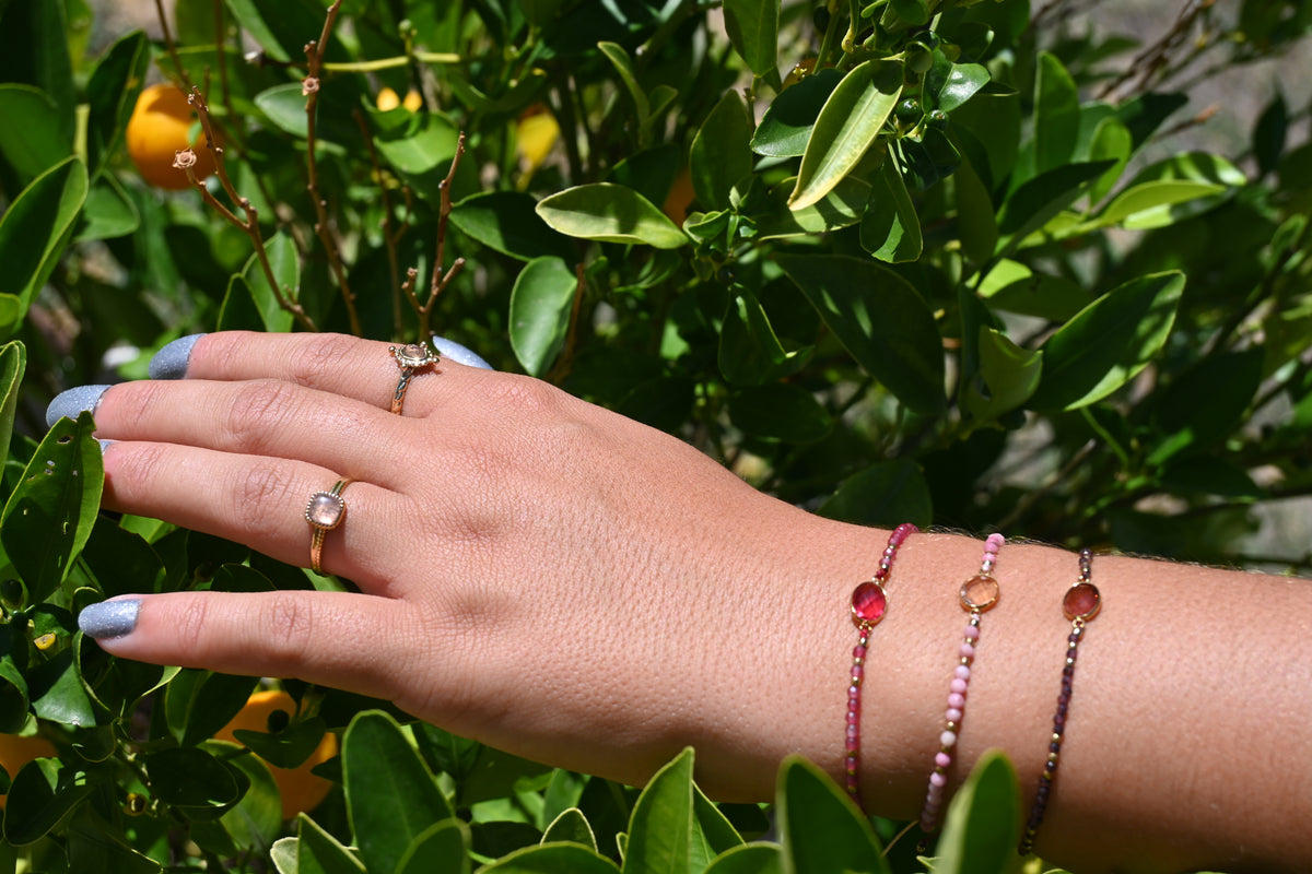 Bracelet Alix – Pierres Naturelles & Cristal Taillé