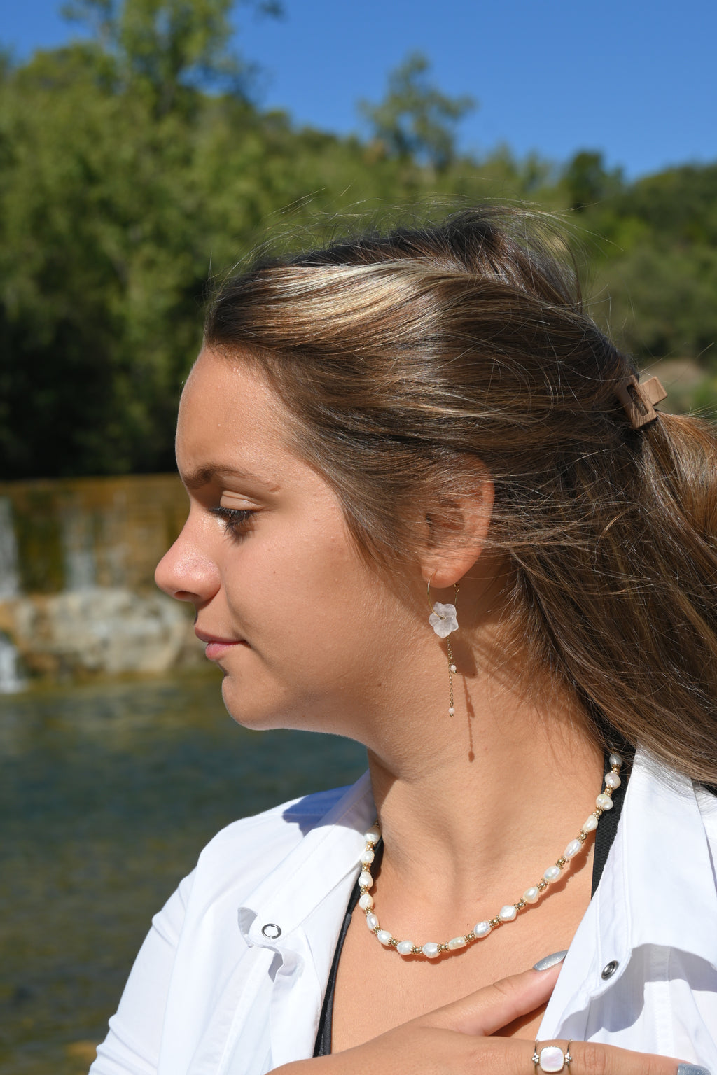 Collier CASSANDRE - Pierres Naturelles Enfilées | Or et Âme Bijoux