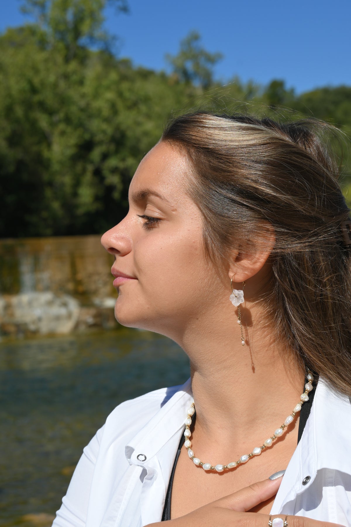 Collier CASSANDRE - Pierres Naturelles Enfilées | Or et Âme Bijoux