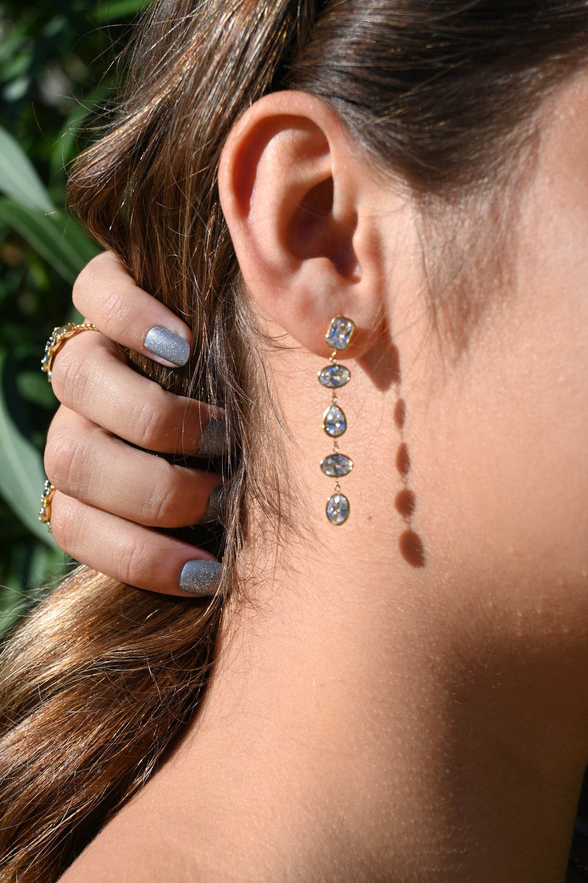 Boucles d’oreilles KELLY – Zircons colorés ou brillants