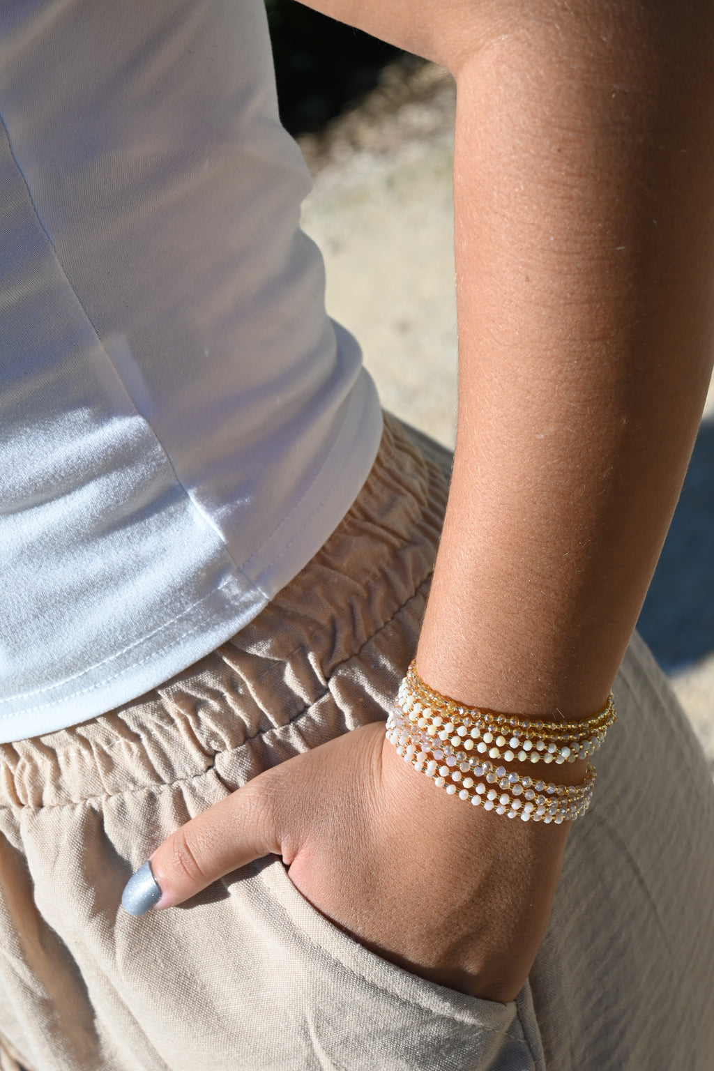 EMY –  bracelets élastiques en perles de verre