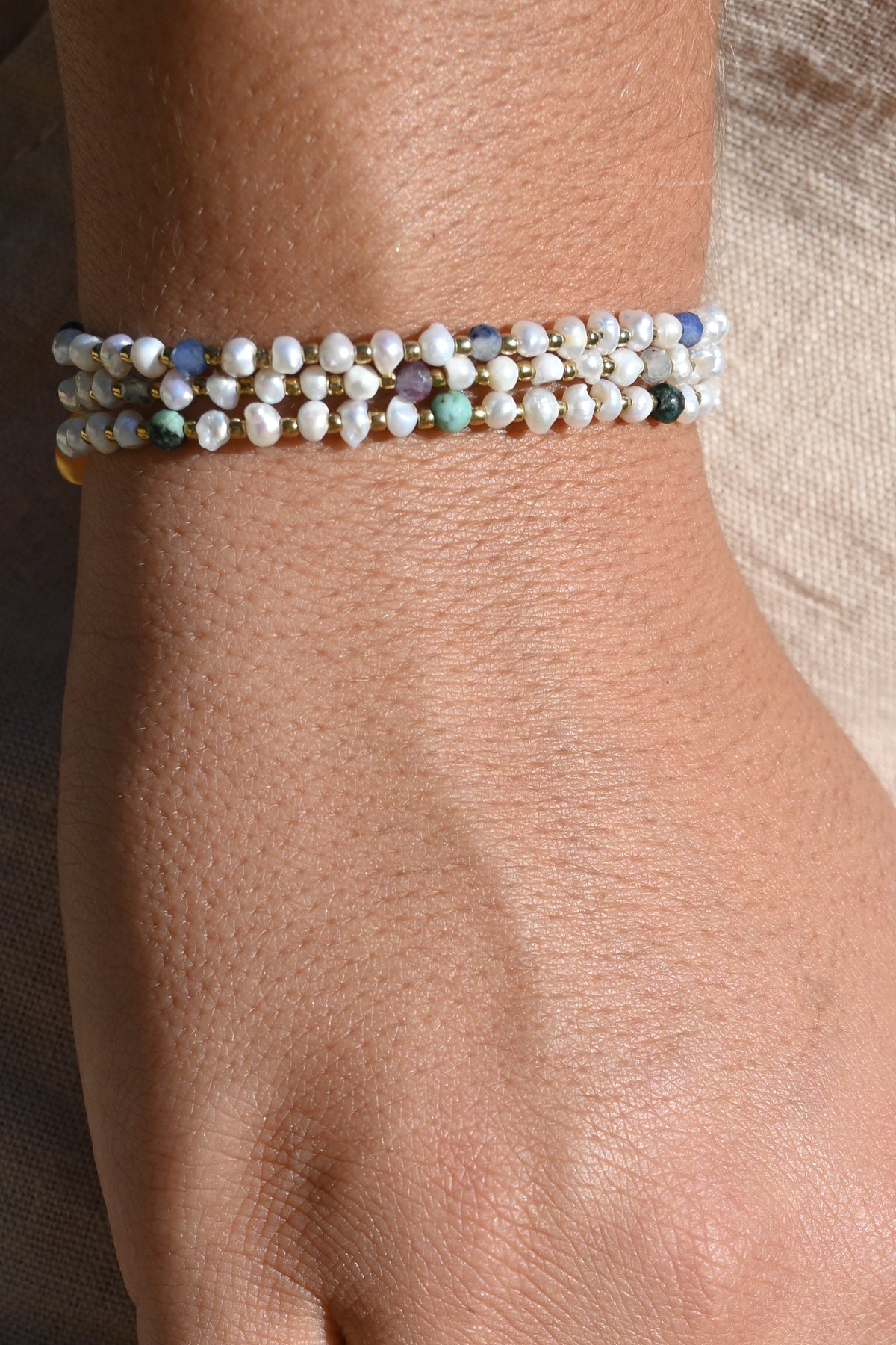 Bracelet Bily – Pierres Naturelles & Perles d'Eau Douce