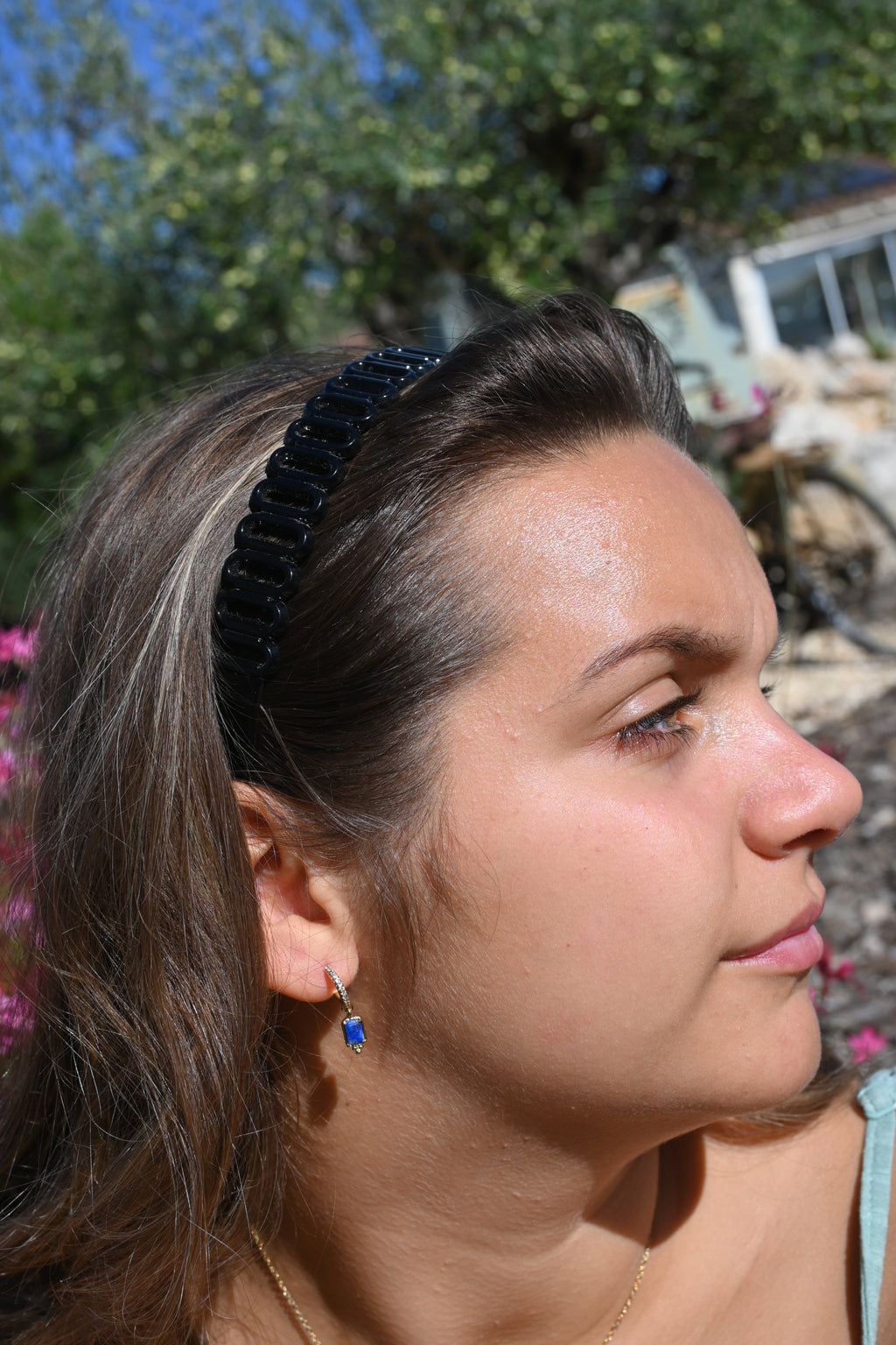 Boucles d’oreilles HAILEY – Pierre naturelle et zircon