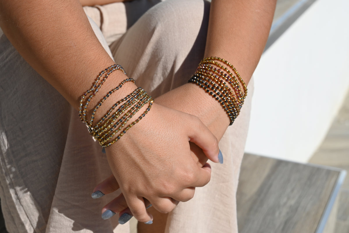 EMY –  bracelets élastiques en perles de verre