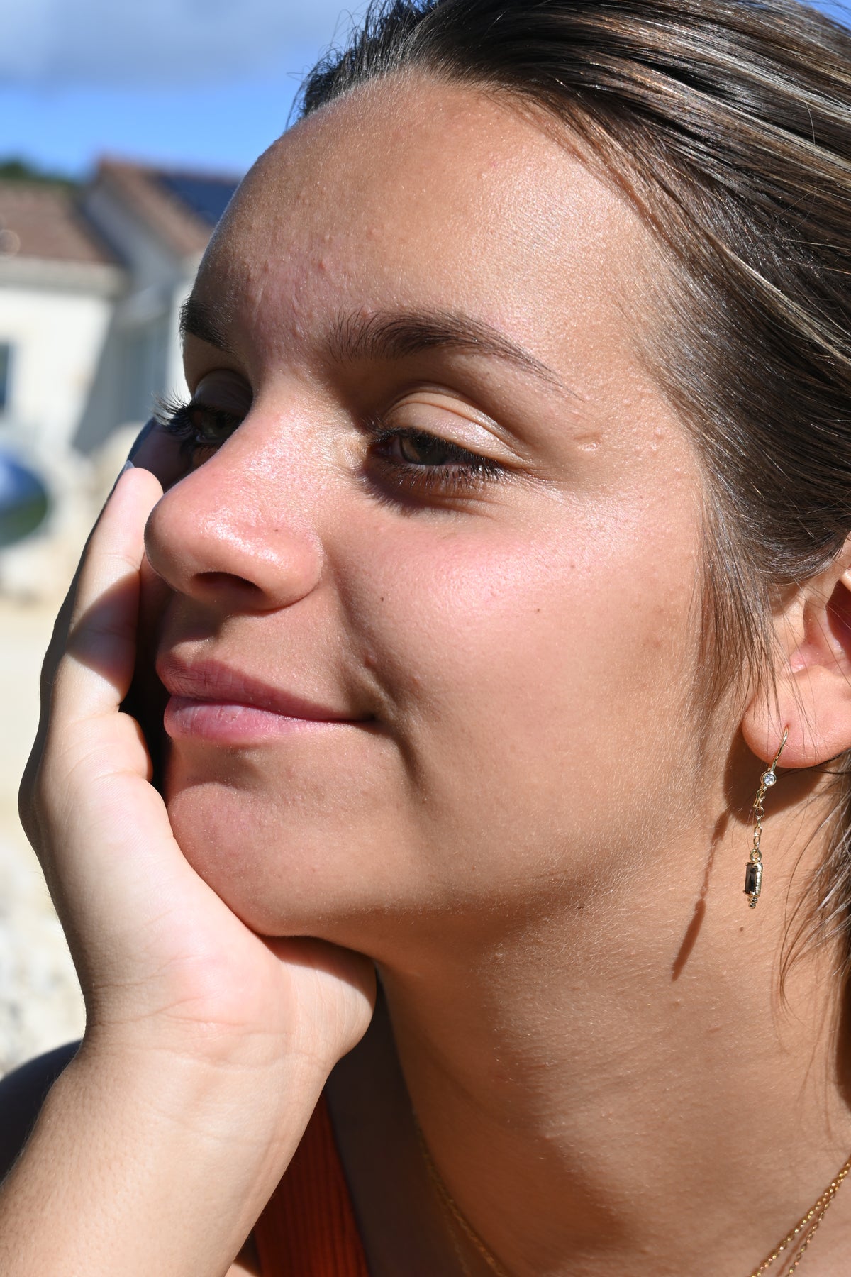 Boucles d’oreilles MADISSON – Pierres naturelles, 3,5 cm