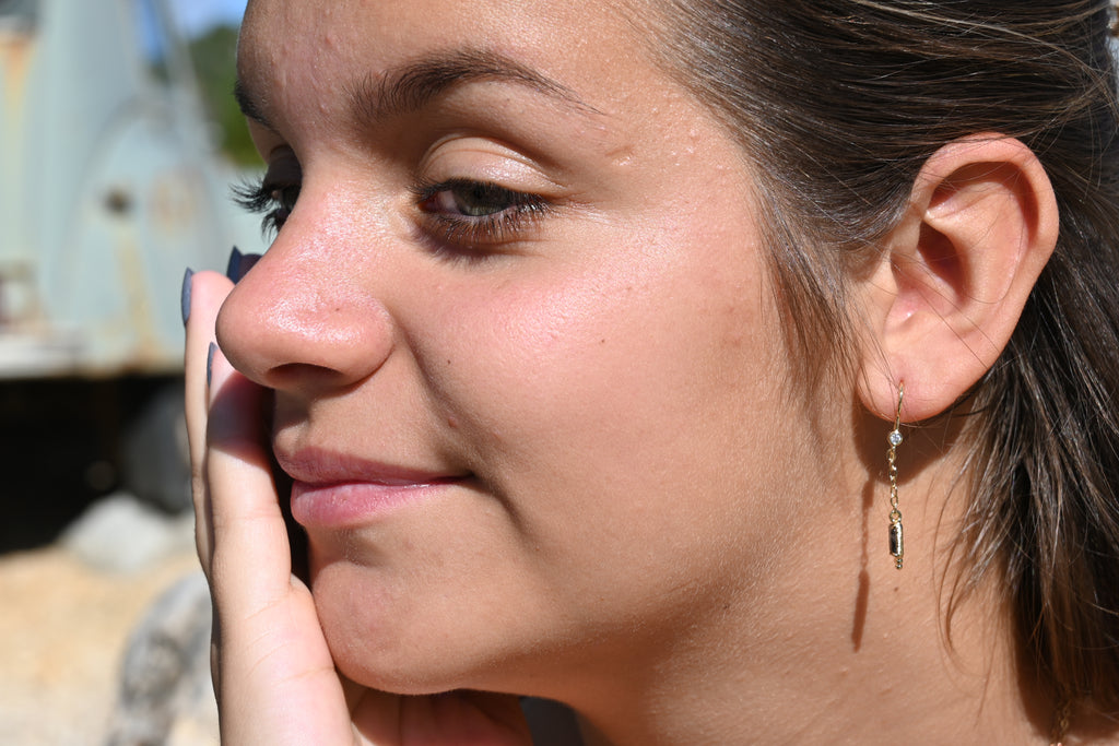 Boucles d’oreilles MADISSON – Pierres naturelles, 3,5 cm