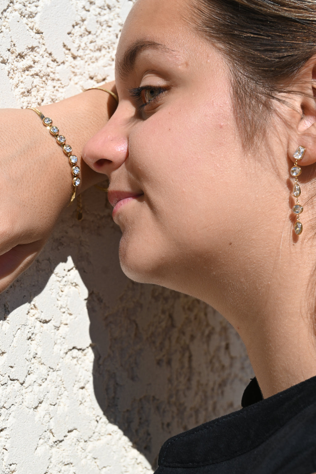 Boucles d’oreilles KELLY – Zircons colorés ou brillants