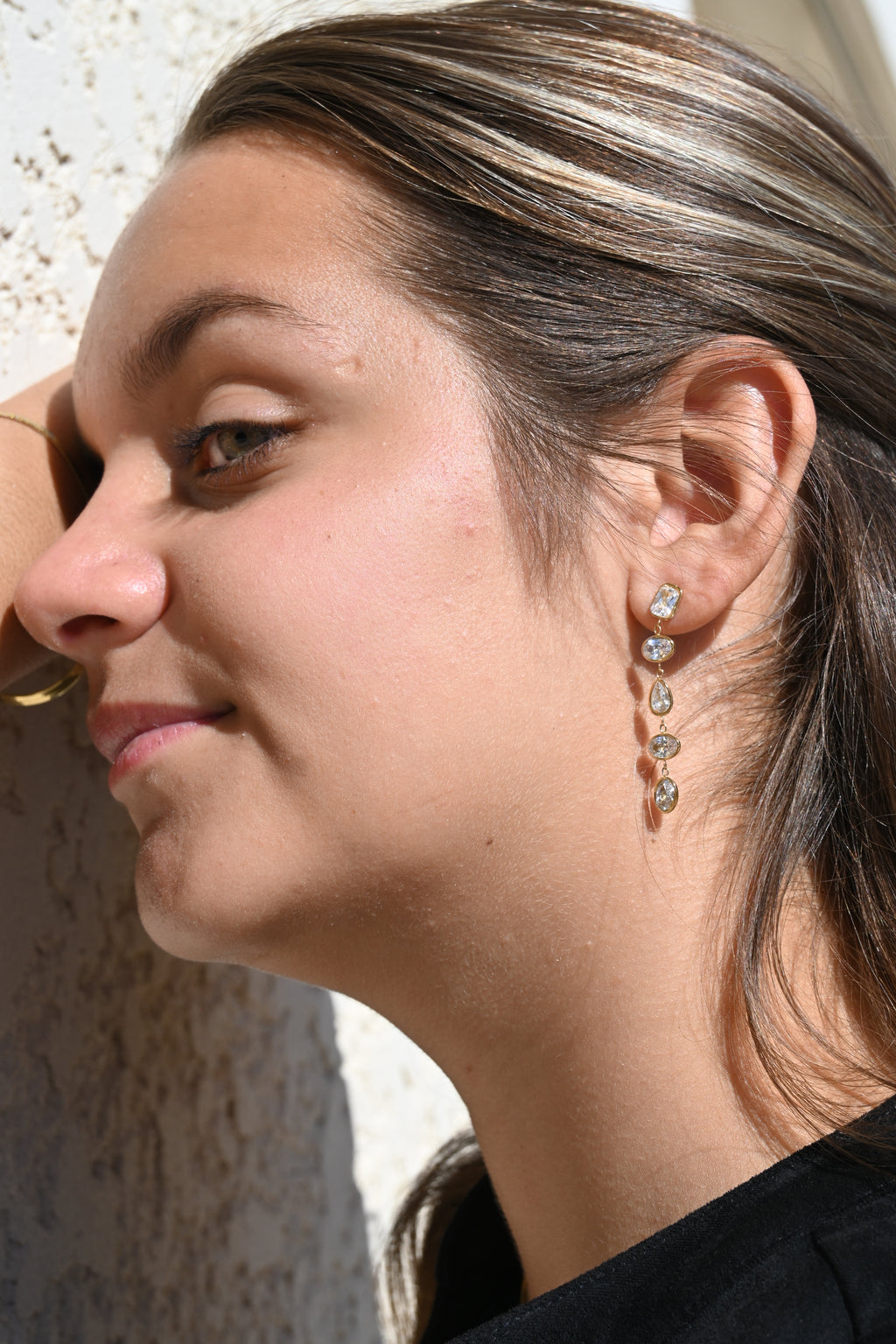 Boucles d’oreilles KELLY – Zircons colorés ou brillants