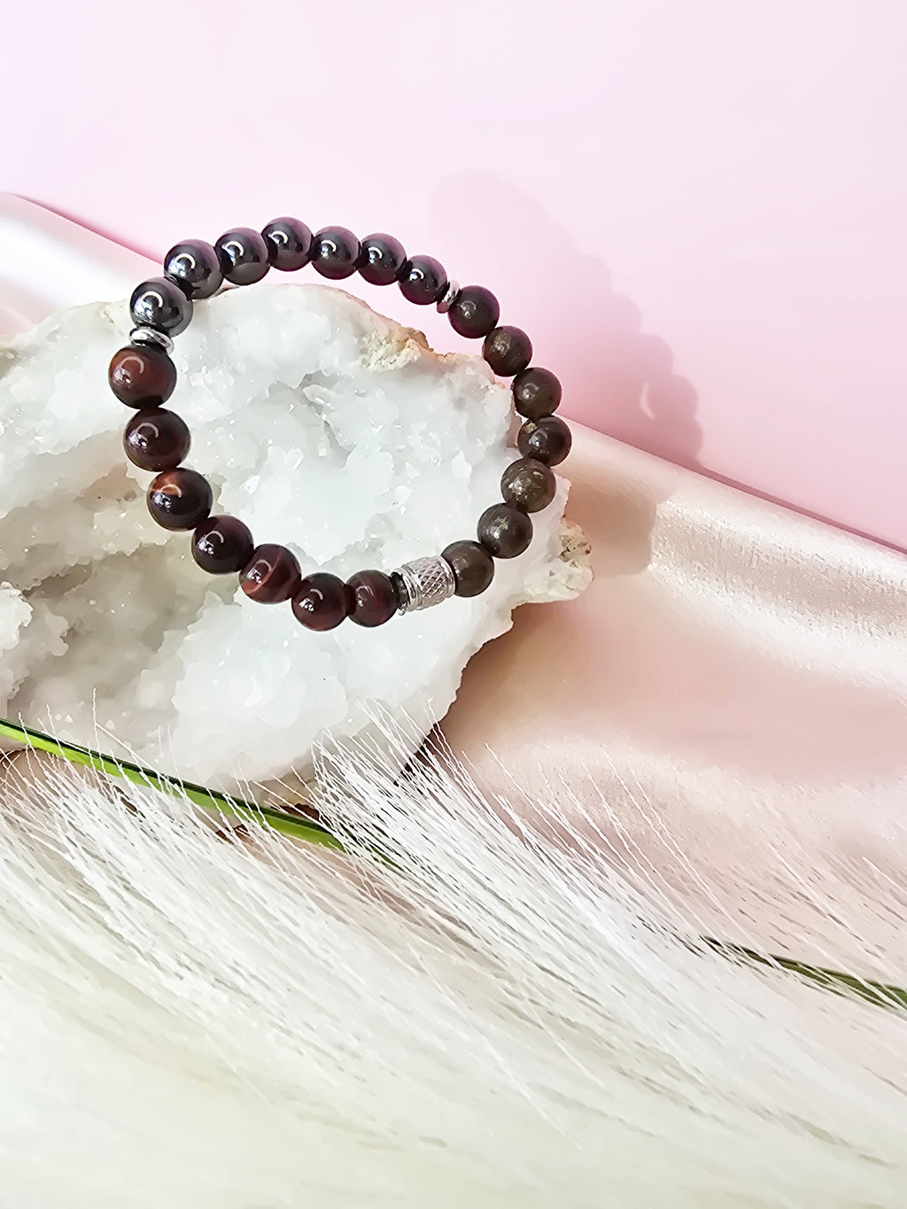 Force téllurique : Oeil de taureau, bronzite et hématite