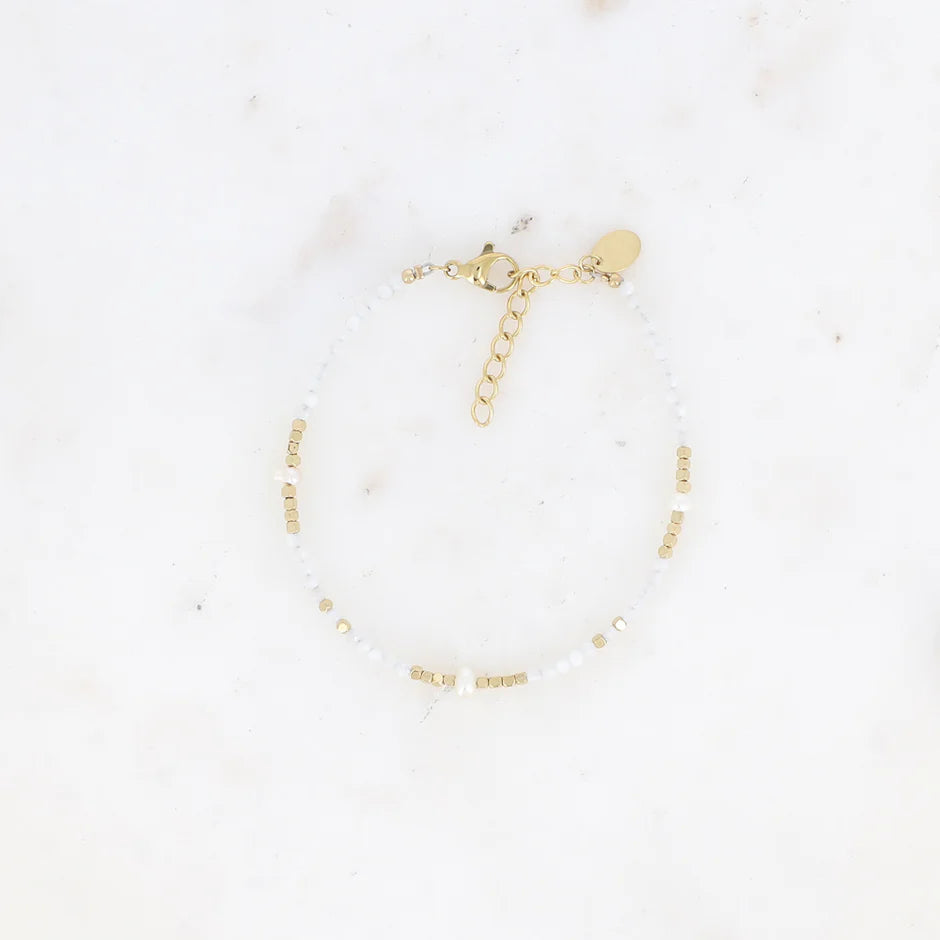 Bracelet Galice 1 – Pierres Naturelles & Perles d'Eau Douce